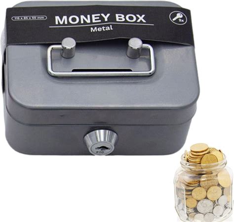 small metal money box|small metal cash box.